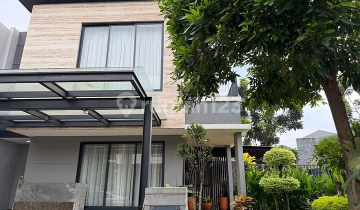 Rumah Hoek Mewah Full Furnish Marmer Cluster Alton Bintaro