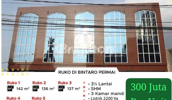 SEWA RUKO BARU DI BINTARO !! RUKO STRATEGIS