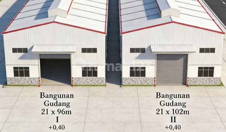 Warehouse for Rent in Parung Panjang, Bogor Regency, West Java, Area 2,150 m²