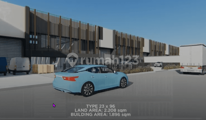 Disewa Gudang Baru LT 864 M², LB 612 M², Legok, Kab. Tangerang