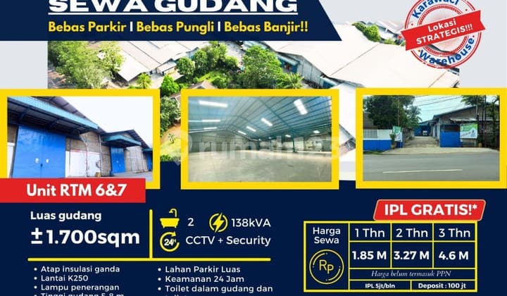 Disewa Gudang Karawaci Uk 1700 Sqm Lahan Parkir Luas Ada Kantor At Tanggerang Banten