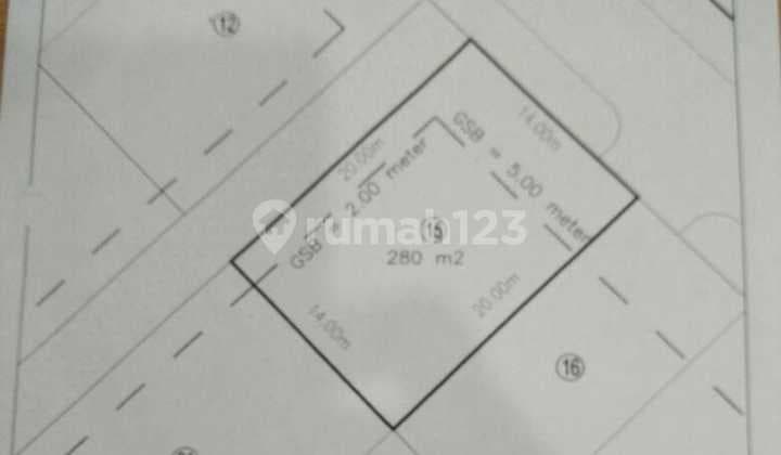 Kavling Langka Bentuk Kotak Semi Hoek Lokasi Bagus di BSD