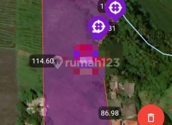 TOP URGENT FOR SALE LAND LOSS SUNGAI VIEW FIELD LOCATION KABA KABA KEDIRI TABANAN NEAR ULAMAN