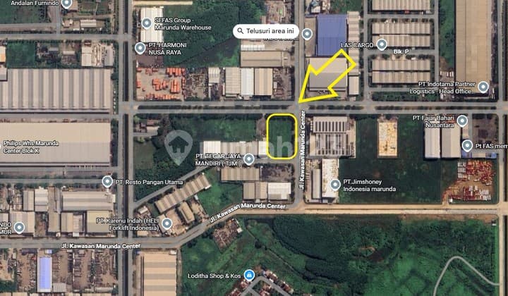 Plot in Bekasi, Tarumajaya, Marunda Center, HGB, Near Toll Road