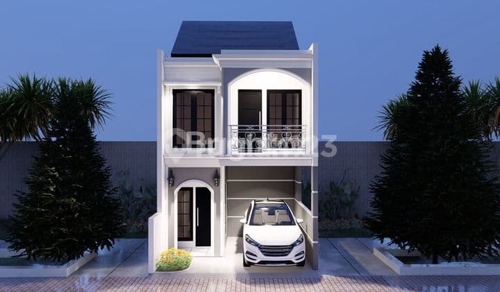 RUMAH GAYA BALI TERDEPAN NEMPEL PASAR CISALAK