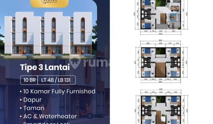 Kost 10 Kamar Cocok Untuk Investasi Dekat Kampus Ipb Di Dramaga 48.0 M²
