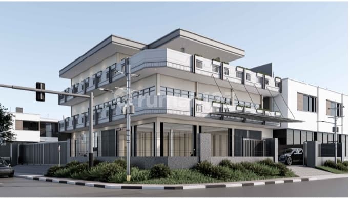 Ruko Besar 3 Lantai Posisi Hook di Denpasar Barat