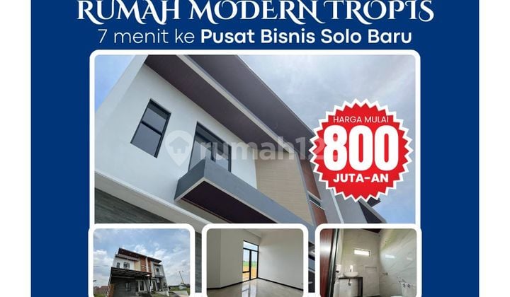 Rumah 2 Lantai di Baki Sukoharjo (Dekt Gentan Raya)