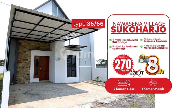 RUMAH 200 JT-AN DESAIN ESTETIK DI SUKOHARJO