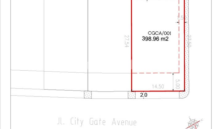 For Sale: City Gate Land Plot - Summarecon Serpong - Premium Location & Promising Investment