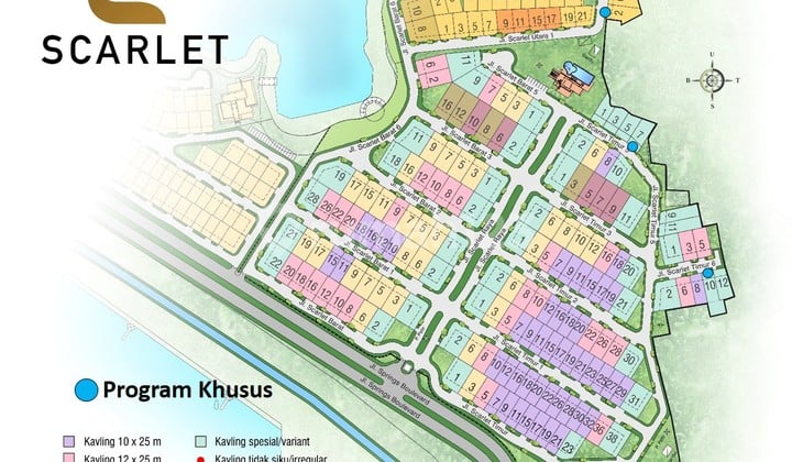 Kavling Eksklusif di Cluster Scarlet Gading Serpong - Siap Bangun, Lingkungan Premium