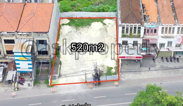 LAND FOR SALE IN COMMERCIAL AREA Jl. NAKULA NEAR SUNSET ROAD LEGIAN BALI