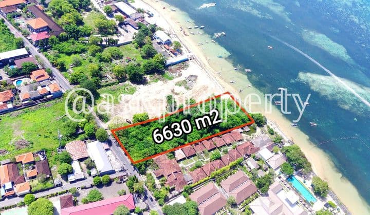 DIJUAL TANAH PINGGIR PANTAI PASIR PUTIH NUSA DUA BALI