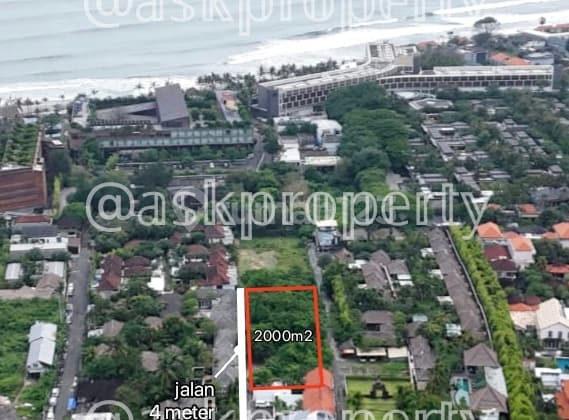 For Sale Premium Land Area 700 Meters to Petitenget Beach Seminyak Bali