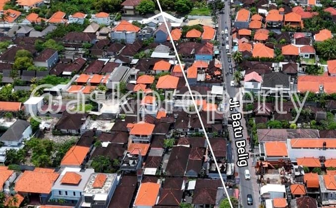 Dijual Tanah Untuk Komersial Jalan Utama Batu Belig Dekat Pantai Batu Belig Bali