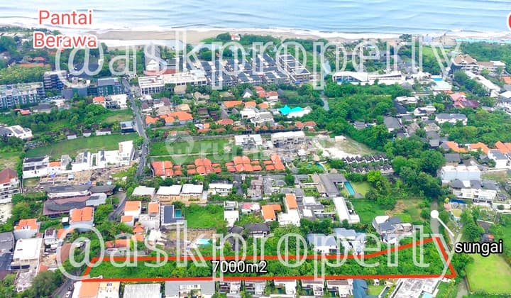 Dijual Tanah Lokasi Premium Pinggir Sungai Dekat Pantai Berawa Canggu Bali