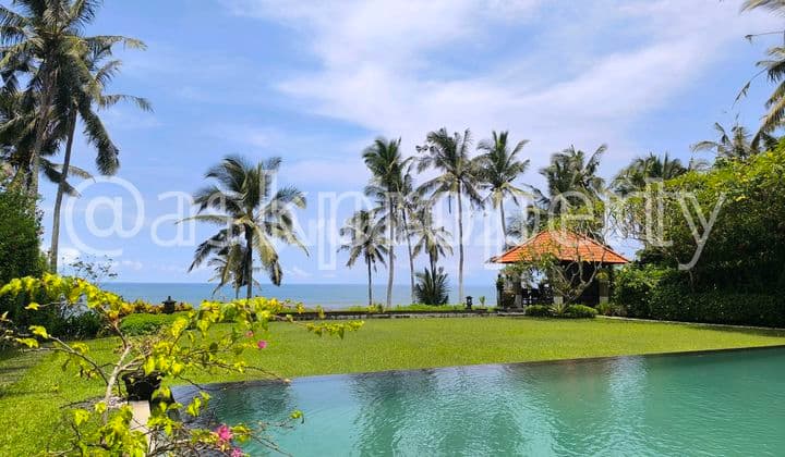 For Sale Private Beachfront Villa in Soka Tabanan Bali