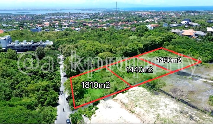 Cheap Land Plots for Sale with Ready-to-Build View in Kampial, Nusa Dua, Bali