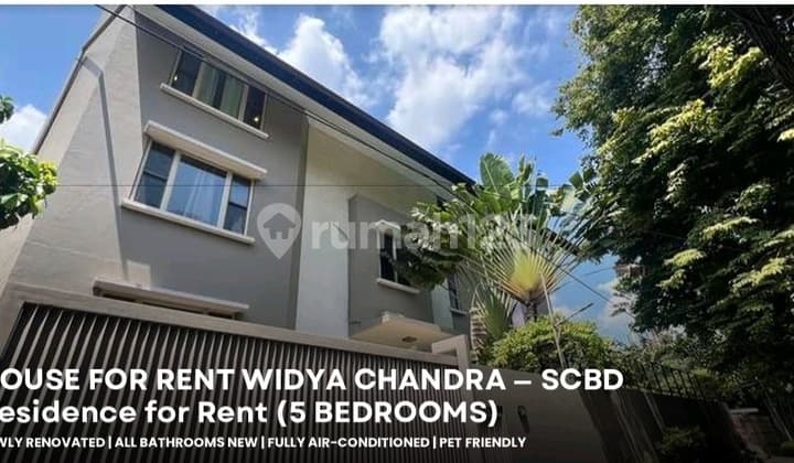 Disewakan Rumah Bagus Di Widya Chandra Scbd, Jak Sel