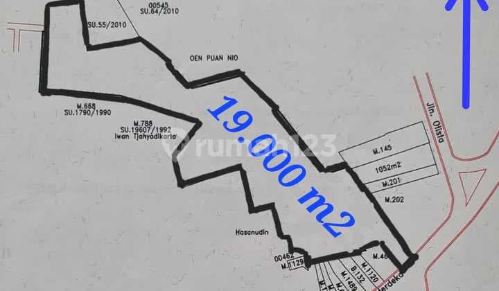Tanah Kosong 19.000 M² Strategis Jl. Merdeka Kota Tangerang