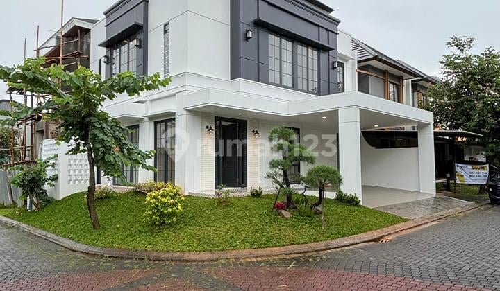 Rumah Mewah BSD City Desain Modern Classic Ruang Tamu Super Besar