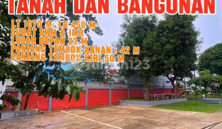 Warehouse Depok Beside Main Road 1070.0 m² Freehold Title Semi Furnished