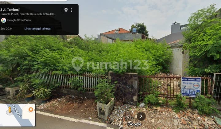 Tanah Tanah Abang Tambesi Jakpus 202 M2 SHM