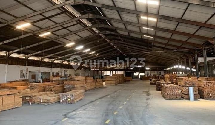 Gudang Ex Pabrik Kayu Di Sayung Demak Jawa Tengah 4.1 Ha SHM Unfurnished