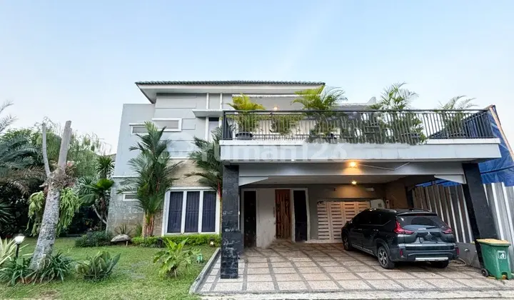 Rumah Modern Minimalis Siap Huni Posisi Hook Semi Furnish di BSD City, Tangerang Selatan