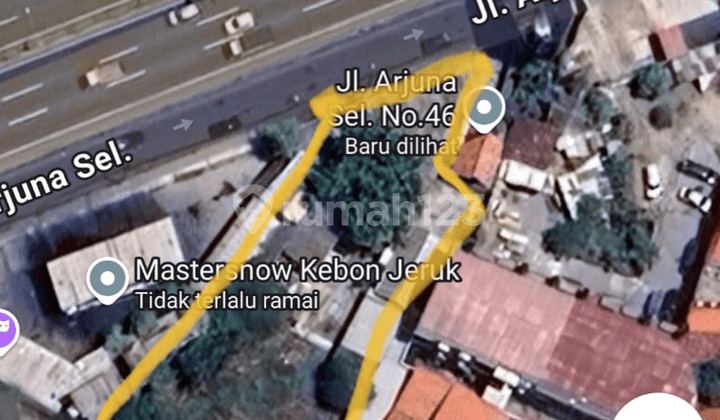 DISEWAKAN TANAH 1400 MTR DI KEBON JERUK JAKARTA PINGGIR JALAN, MUKA 2