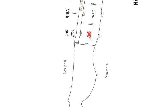 Dijual tanah size kecil di Lod Tunduh Ubud Gianyar lingkungan villa yg tenang dan nyaman