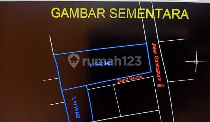Dijual tanah berisi bangunan hitung tanah saja area Denpasar Timur Lingkungan Perumahan dekat Rumah Sakit dan Universitas