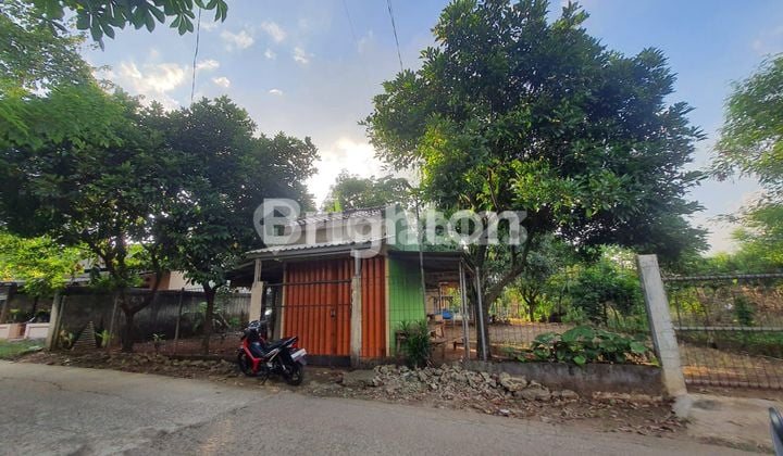 RUMAH DENGAN HALAMAN LUAS 1000 METER PINGGIR JALAN RAYA KAMPUNG DEKAT TANGSEL