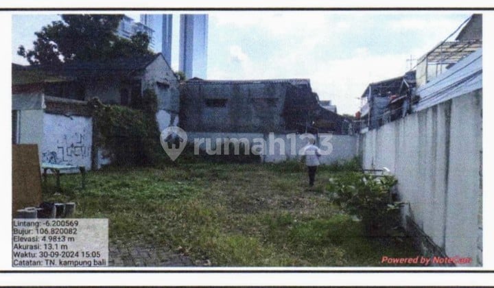 Tanah Murah di Jl Martapura,Kebon Melati,Tanah Abang