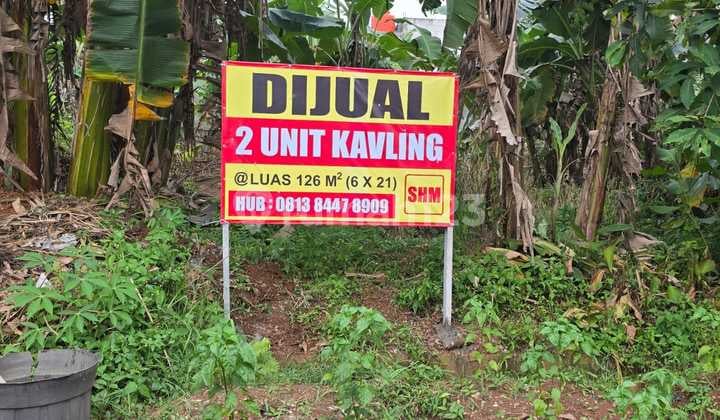 Di Jual 2 Unit Kavling Luas 126 M² di Dukuh Zamrud