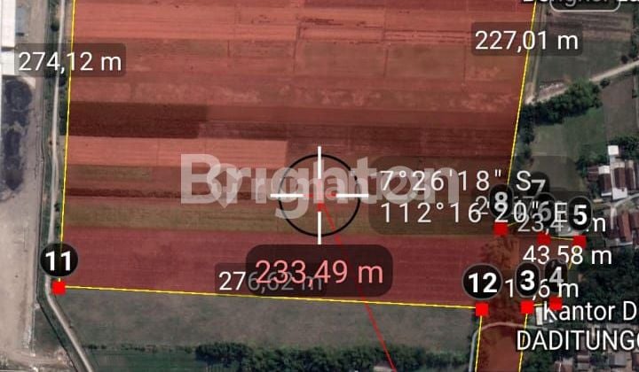 Dijual Tanah Industri - Desa Daditunggal, Ploso, Jombang