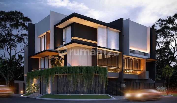 Rumah 3 Lantai Baru Minimalis SHM di Manyar Kertoadi
