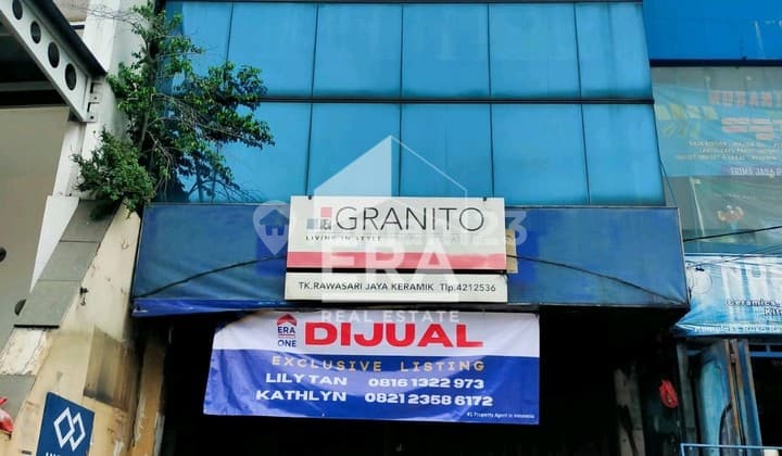 Exclusive! 3.5-Story Shophouse on Jl. Percetakan Negara. Former Building Materials Store