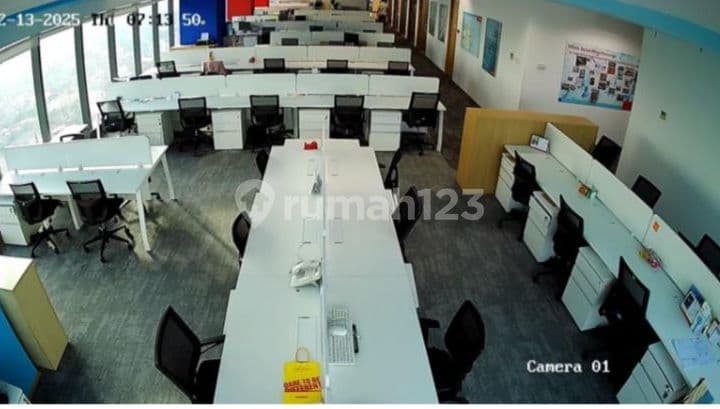 Sewa Kantor Siap Pakai Luas 1223 m2 di AIA Central Sudirman