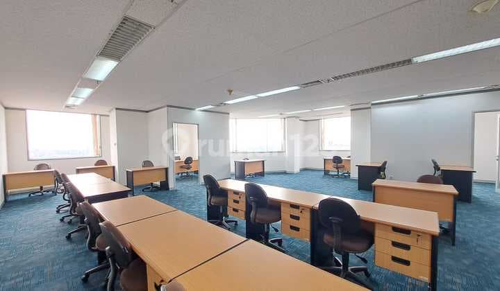 Sewa Murah Kantor 1 Lt Full 1287 M2 Furnish di Menara Thamrin, Nego