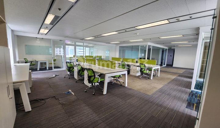 Office Lease 363 m2 Furnished Ready to Occupy at Mid Plaza Sudirman, Price Negotiable