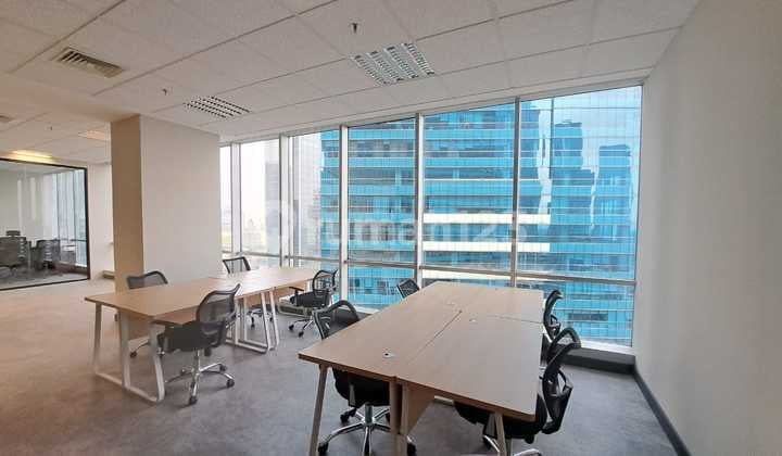 Office Rental 124 m2 in Sun Life Mega Kuningan Tower, Free Furniture