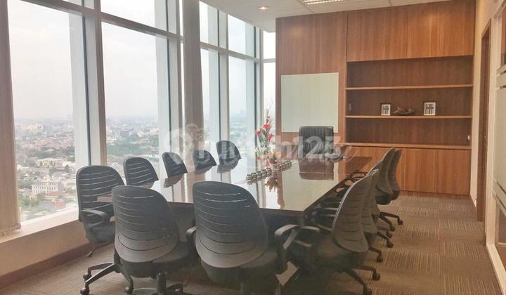 Sewa Kantor Full Furnish Siap Huni 222 M2 di Equity Tower Scbd