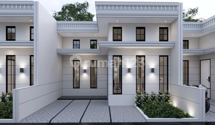 Rumah Baru Strategis 7 Menit Lrt Harjamukti, 5 Menit Tol Cijago 10 Menit Stasiun Krl Depok, Dekat Pusat Bisnis Mall Cibubur & Margonda Raya