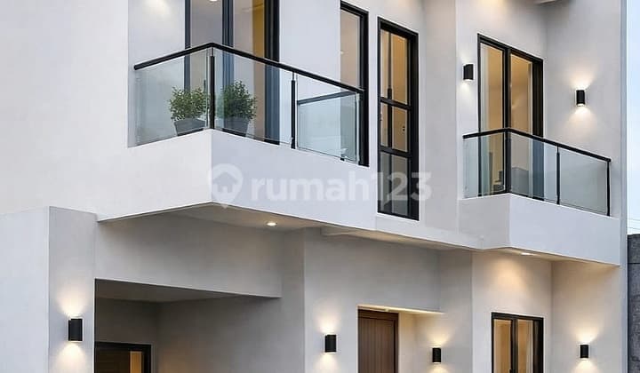Rumah Mewah Pinggir Jalan Raya 5 Menit Tol Cibubur 5 Menit LRT Harjamukti Dekat Pusat Bisnis & Mall