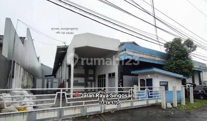 Lahan Bonus Gudang Lokasi Strategis di Poros Jalan Raya Singosari Malang