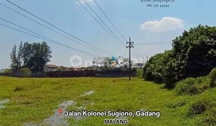 Tanah Lokasi Strategis di Poros Jalan Kolonel Sugiono, Gadang Sukun Malang