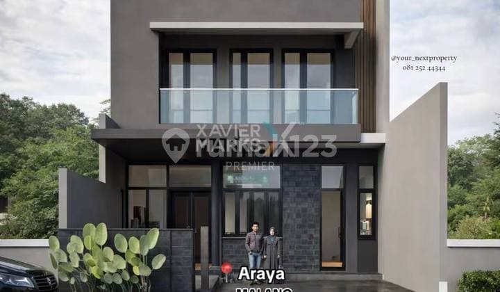 Rumah Baru Design Minimalis Kontemporer di Cluster Hill, The Araya Malang