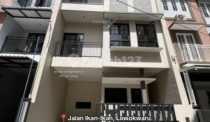 Rumah Baru Modern Semi Furnished di Jalan Ikan-Ikan Lowokwaru Malang