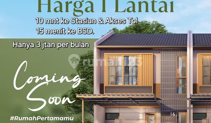 Affordable House Attached to BSD Widari Residence Near the Station